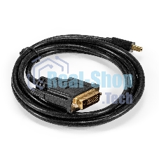 Кабель miniDisplayPort-DVI ExeGate EX-CC-mDPM-DVIM-1.8 (mini20M/25M, 1,8м)
