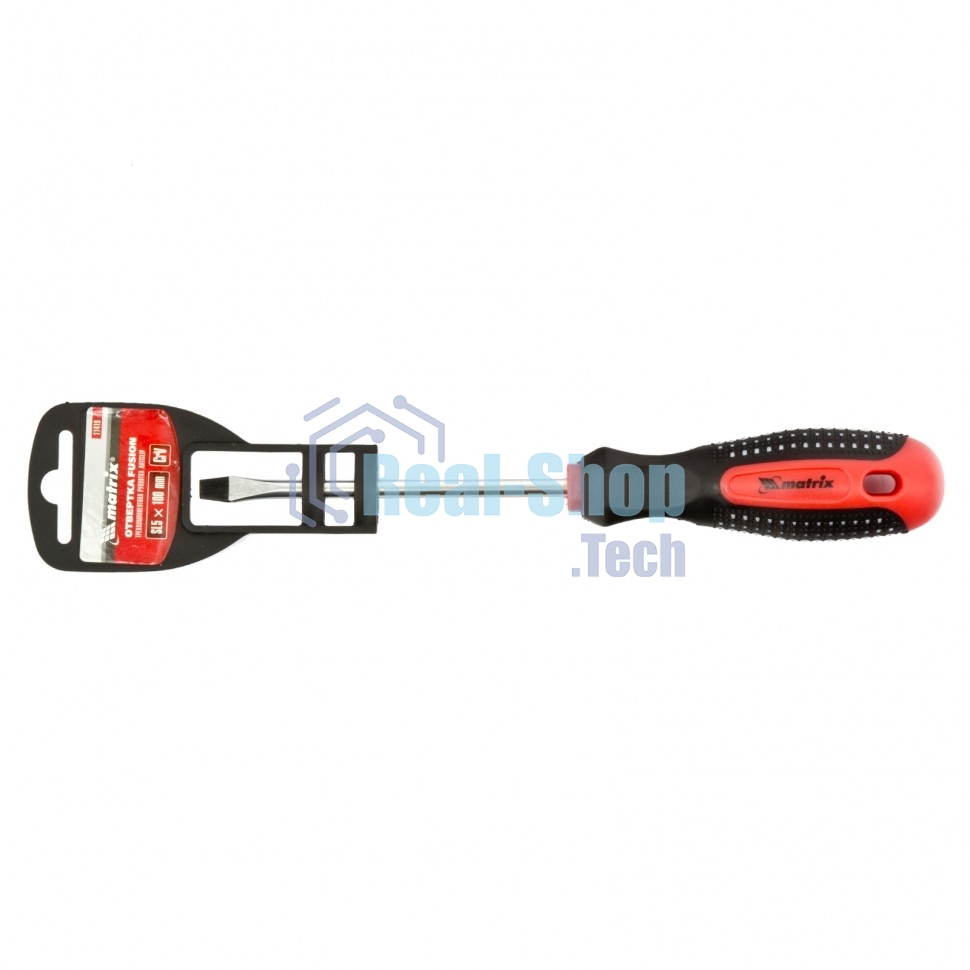 Отвертка Matrix Fusion 11419 SL5,0 х 100 мм, CrV, 3-х компонентная рукоятка 