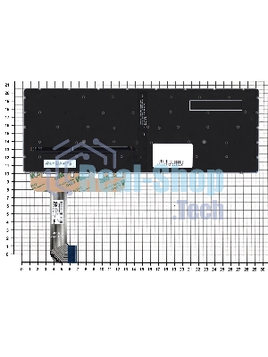 Клавиатура для ноутбука HP ZBook Studio G8 черная с подсветкой