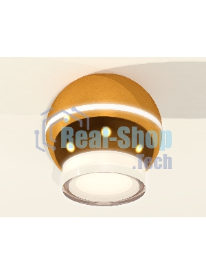 Светильник Ambrella Light XS1105031 PYG/FR золото желтое полированное/белый матовый MR16 GU5.3 LED 3W 4200K (C1105, N7160)