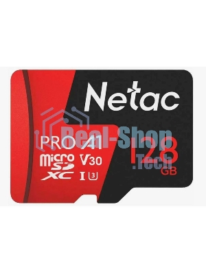 Флеш карта MicroSD card Netac P500 Extreme Pro 128Gb, retail version w/o SD adapter