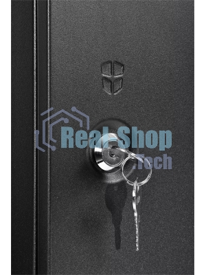 Шкаф телекоммуникационный настенный разборный ЦМО ЭКОНОМ 12U (600 x 350) дверь металл, черный (ШРН-Э-12.350.1-9005)