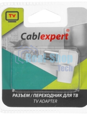 Разъем Cablexpert TVPL-10, TV (мама) 90 градусов, блистер