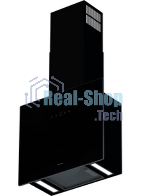 Вытяжка кухонная вертикальная Krona AURA 600 FRAME BLACK S черный с прозрачным кантом