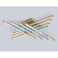 Потолочный светодиодный светильник Ambrella light FL6263 GD золото 115W 3000K-6400K+RGB 810*810*130 (ПДУ ИК)