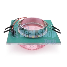 Светильник Ambrella light TN356 CH/PI хром/розовый GU5.3+3W (LED COLD) 95*95*45