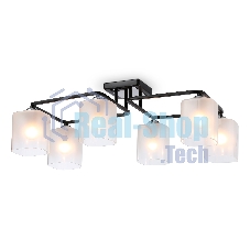 Светильник Ambrella light TR303224/6 BK/CH/FR черный/хром/белый матовый E27*6 max 60W 615*390*220