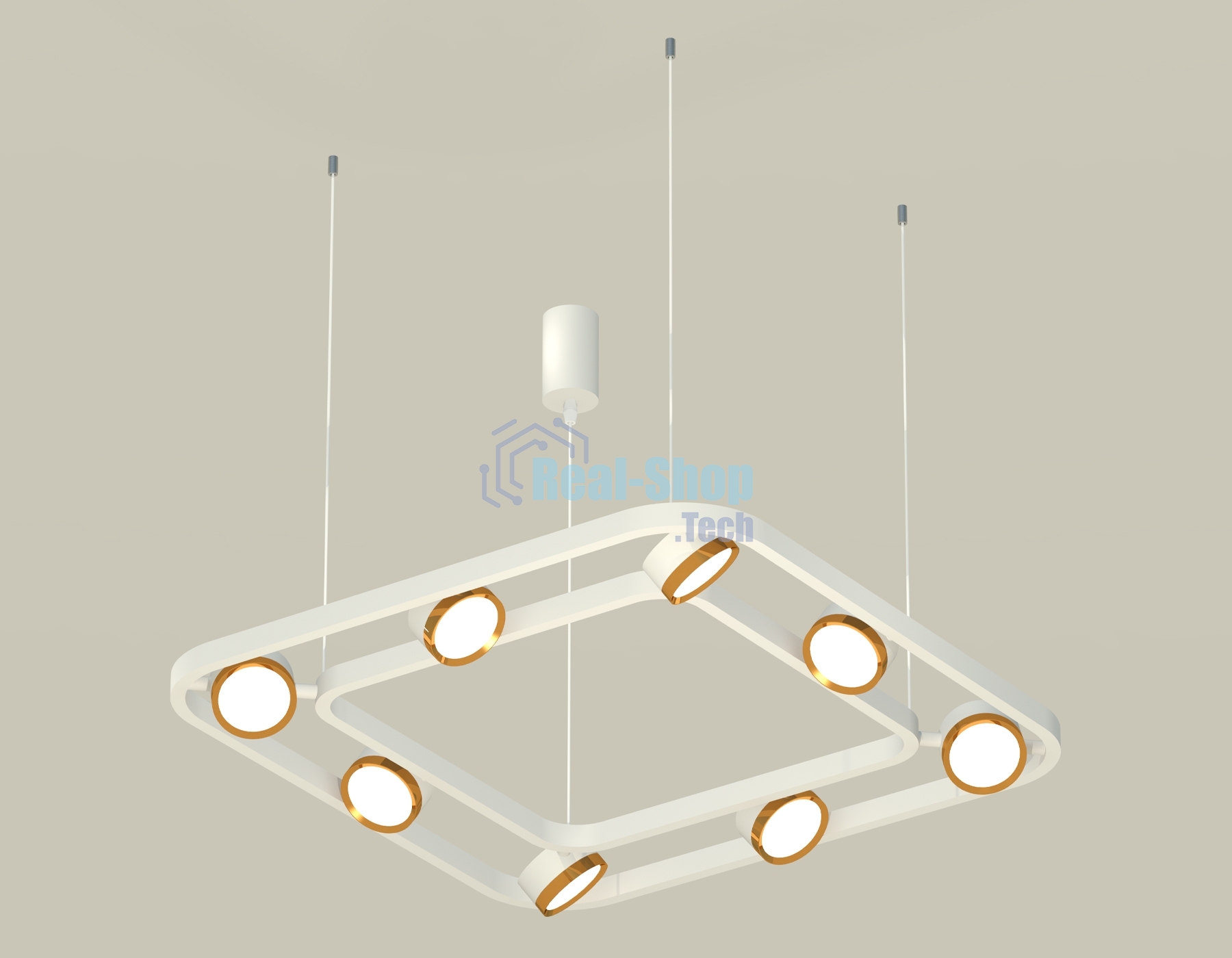 Светильник Ambrella light XB9177102/8 SWH/PYG белый песок/золото желтое полированное GX53 (C9177, N8124)