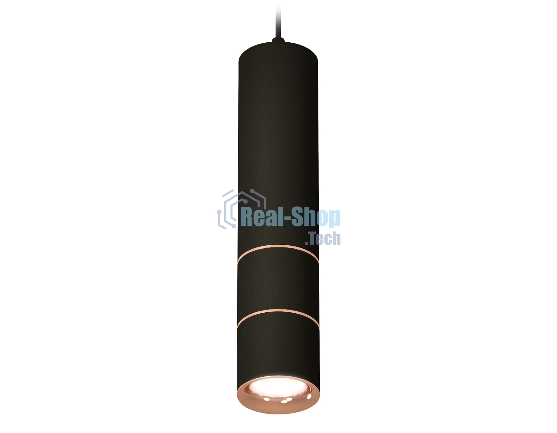 Светильник Ambrella Light XP7402085 SBK/PPG черный песок/золото розовое полированное MR16 GU5.3