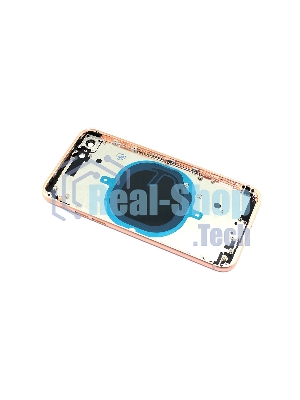 Задняя крышка (корпус) в сборе с рамкой для Apple iPhone 8 золотой