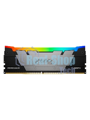 Оперативная память Kingston Fury Renegade, DDR4, 32Gb (4x8GB), 3600MHz, CL16, DIMM, с радиаторами, RGB, серебристый/черный