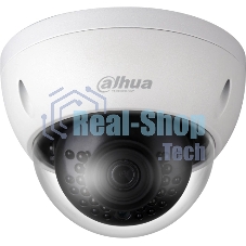 Уличная купольная IP-видеокамера Dahua 2Мп; 1/2.8” CMOS; объектив 2.8мм; механический ИК-фильтр; чувствительность 0.01лк@F2.0; сжатие: H.265+, H.265, H.264+, H.264, MJPEG; 2 потока до 2Мп@25к/с; ИК-по