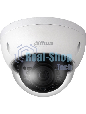 Уличная купольная IP-видеокамера Dahua 2Мп; 1/2.8” CMOS; объектив 2.8мм; механический ИК-фильтр; чувствительность 0.01лк@F2.0; сжатие: H.265+, H.265, H.264+, H.264, MJPEG; 2 потока до 2Мп@25к/с; ИК-по