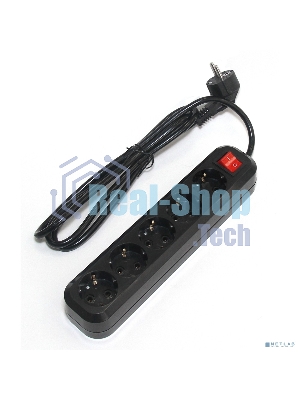 Сетевой фильтр 5bites SP5B-350 5S/3*1.5MM2/16A/ABS/5M/черный