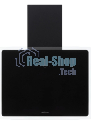 Вытяжка кухонная вертикальная Krona AURA 600 FRAME BLACK S черный с прозрачным кантом