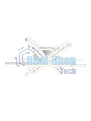 Потолочный светодиодный светильник Ambrella light FL6271 WH белый 98W 3000K-6400K 700*615*135 (ПДУ ИК)