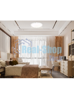 Светодиодный светильник RGB Ambrella light FZ780 WH белый IP20 60W 3000-6500K+RGB 570*55 (ПДУ ИК)