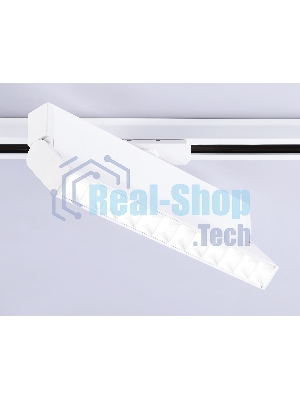 Трековый однофазный светодиодный светильник Ambrella light GL6816 WH белый LED 12W 4200K 24° 230*22*87