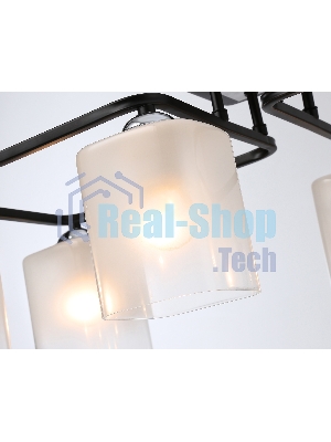 Светильник Ambrella light TR303224/6 BK/CH/FR черный/хром/белый матовый E27*6 max 60W 615*390*220