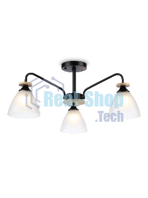 Светильник Ambrella light TR9564/3 BK/FR черный/белый матовый E27/3 max 40W D620*250