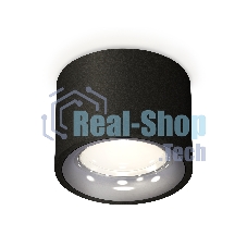 Светильник Ambrella Light XS7511022 SBK/PSL черный песок/серебро полированное MR16 GU5.3 (C7511, N7012)