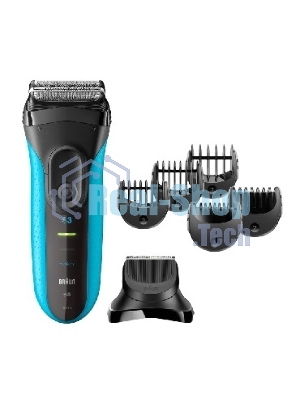 Электробритва сетчатая Braun 3010BT синий/черный