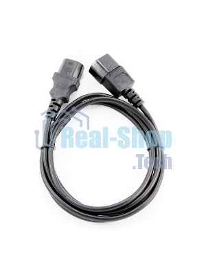 Кабель питания сист.блок-монитор Cablexpert PC-189-1-3M, 3м, C13-C14, 3x1кв.мм., черный, с заземлением