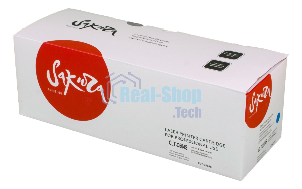 Картридж лазерный Sakura CLTC504S для Samsung CLP-415, CLX-4195, SL-C1810, SL-C1860, синий, 1800 к.