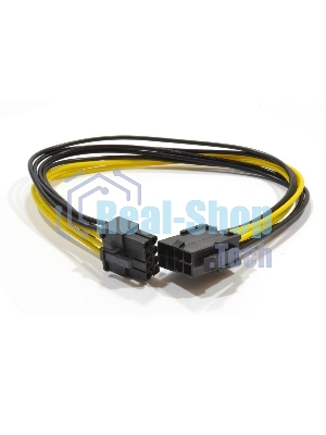 Удлинитель кабеля питания Cablexpert CC-PSU-84, PCI-Express 6+2pin M/PCI-Express 6+2pin F, 30 см