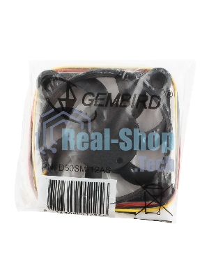 Вентилятор для корпуса Gembird черный 50мм 4500rpm 24db 3-pin 827