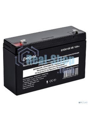 Батарея для ИБП ExeGate EP234537RUS DT 612/EXG6120 (6V 12Ah) клеммы F1