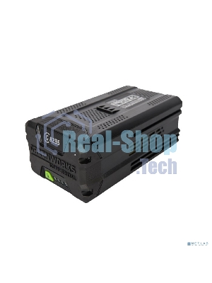 Аккумулятор GreenWorks 82V (модель G82B5) (2914607) - это литий ионная (Li-ion) батарея, силой тока 5 ампер/час и выполненная по самым передовым технологиям.Применяется в линейке всех устройств Greenworks 82V Coммercial.Аккумулятор состоит из ячеек производства японской компании LG. Ячейки этого производителя обладают самыми высокими показателями по емкости и выдаваемому напряжению, и относятся к классу A++. Батарея снабжена специальной платой управления, благодаря которой ячейки заряжаются и разряжаются равномерно и одновременно, что значительно продлевает срок жизни аккумулятора (среднее время 7 лет), а также отсутствует эффект потери мощности инструмента при разряде. Для надежной работы аккумулятор снабжен чипом, который защищает его от перезаряда, перегрева и глубокого разряда.Благодаря высокотехнологичным ячейкам, плате управления и защитному чипу, аккумулятор обладает долгим сроком службы - до 2000 циклов заряда-разряда. Корпус - ударопрочный, с прорезинен
