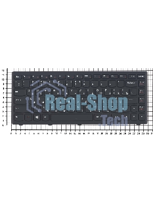 Клавиатура для ноутбука Lenovo Flex 14 G400s черная с рамкой