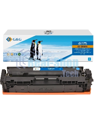 Картридж G&G аналог HP CF401X/201X синий 2.3k с чипом