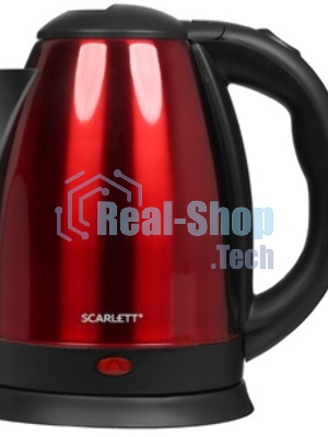Чайник электрический Scarlett SC-EK21S76 2 л, 1800 Вт, красный (корпус: нержавеющая сталь)