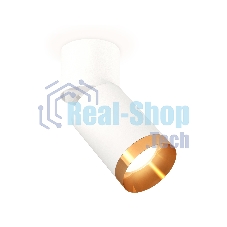 Комплект накладного поворотного светильника Ambrella light XM6312044 SWH/WH/PYG белый песок/белый/золото желтое полированное MR16 GU5.3 (A2220, C6312, N6134)
