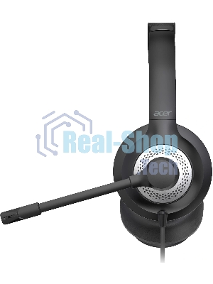 Гарнитура Acer OHW309 чёрный, проводная, USB/mini jack 3.5 мм