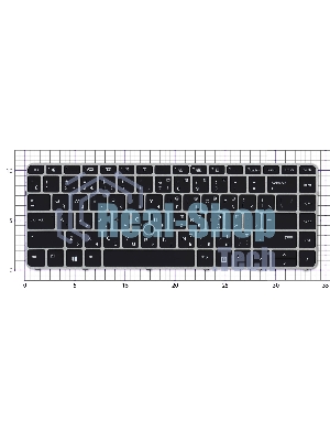 Клавиатура для ноутбука HP ZBook 14u G4 черная