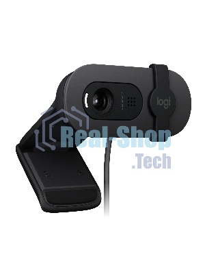 Веб-камера Logitech Brio 105 1920x1080, 30 кадр/с, USB Type-A, микрофон (шумоподавление), шторка приватности, автоосвещение, универсальное крепление