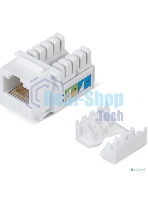 Модуль универсальный Cabeus, keystone, 1хRJ45, Toolless, кат. 6, неэкр., белый