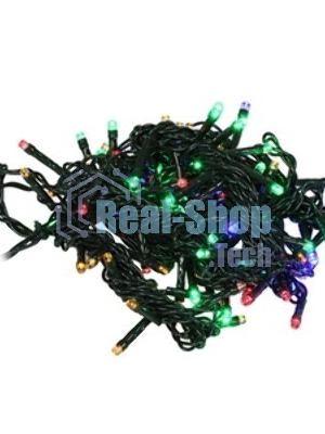 Гирлянда Neon-night Нить 10м, постоянное свечение, белый ПВХ, 230В, цвет: Мультиколор