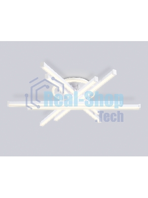 Потолочный светодиодный светильник Ambrella light FL6271 WH белый 98W 3000K-6400K 700*615*135 (ПДУ ИК)