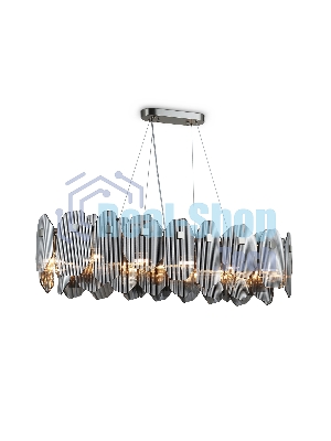 Светильник Ambrella light LH31205/12 SN/SM сатин никель/дымчатый E14*12 max 40W 1000*340*270