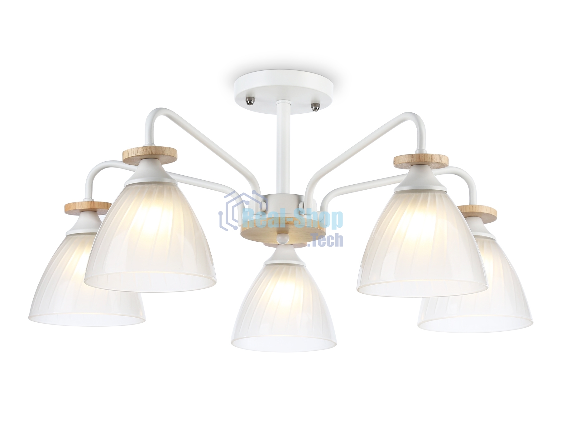 Светильник Ambrella light TR9567/5 WH/FR белый/белый матовый E27/5 max 40W D620*250
