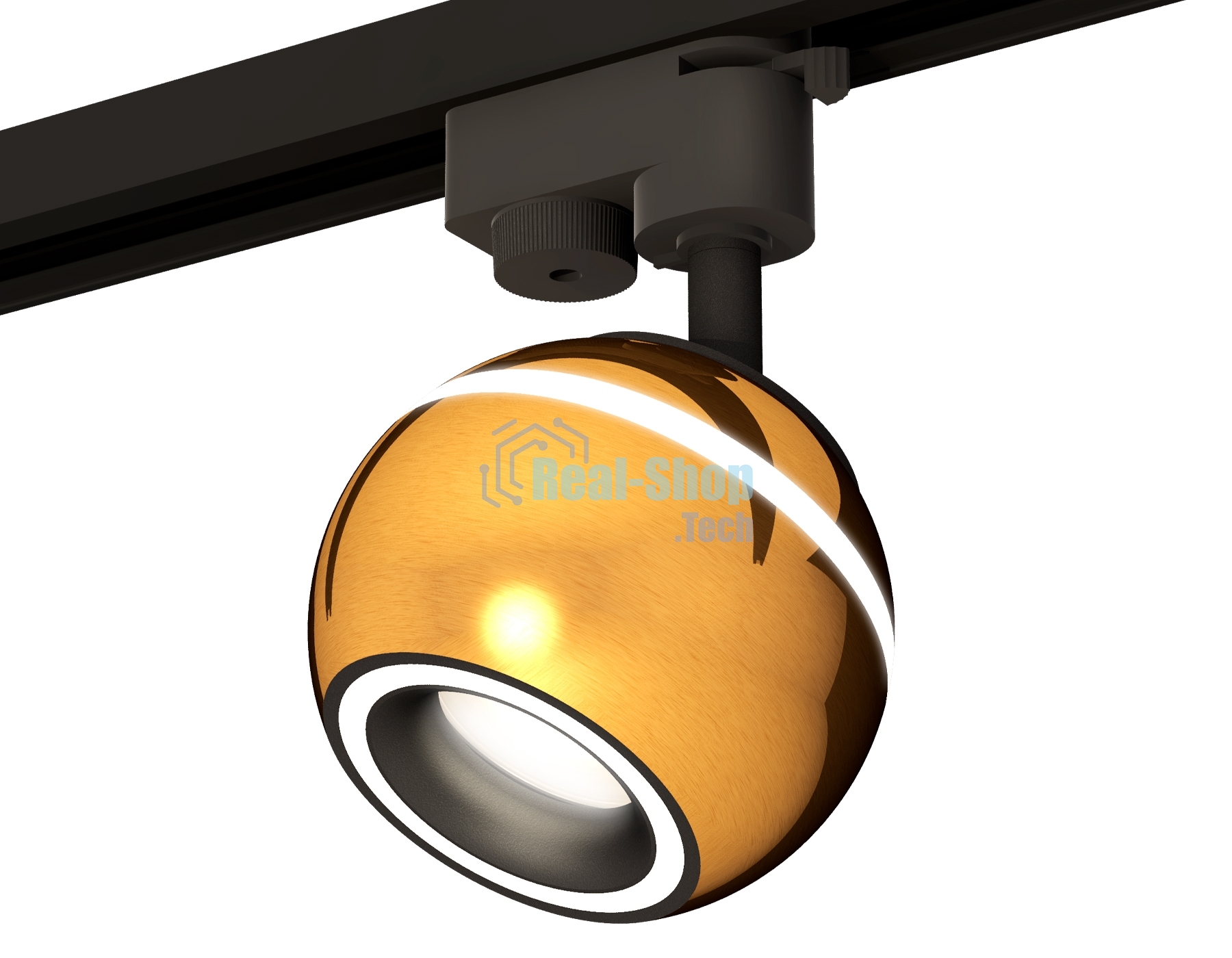 Светильник Ambrella light XT1105005 PYG/SBK/FR золото желтое полированное/черный песок/белый матовый MR16 GU5.3 LED 3W 4200K