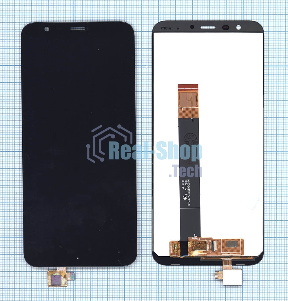 Дисплей для Meizu M8c черный