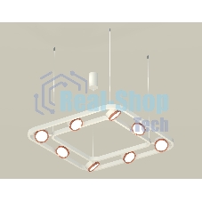 Светильник Ambrella light XB9177103/8 SWH/PPG белый песок/золото розовое полированное GX53 (C9177, N8126)