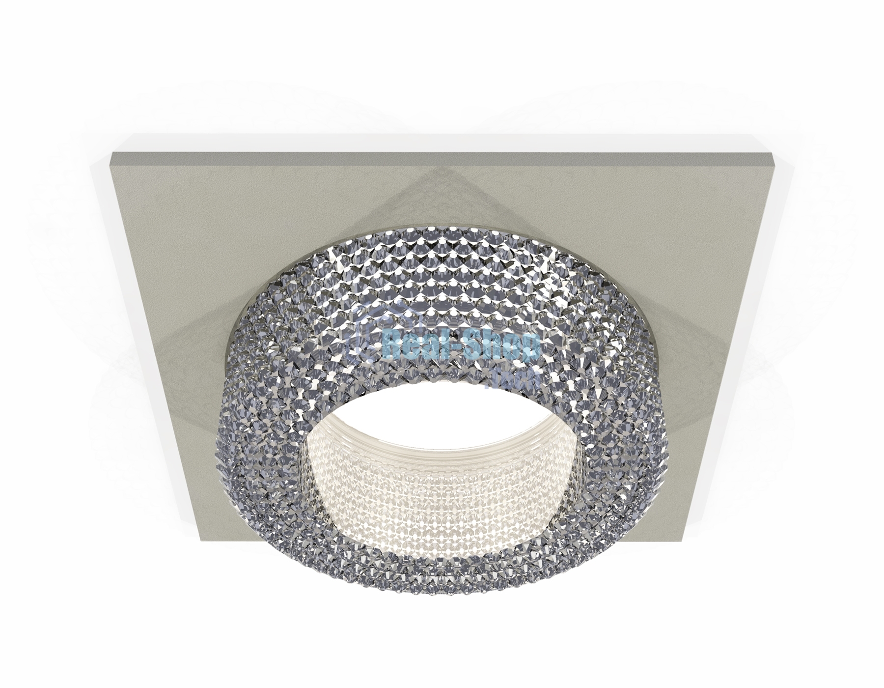 Комплект встраиваемого светильника Ambrella light XC7633020 SGR/CL серый песок/прозрачный MR16 GU5.3 (C7633, N7191)