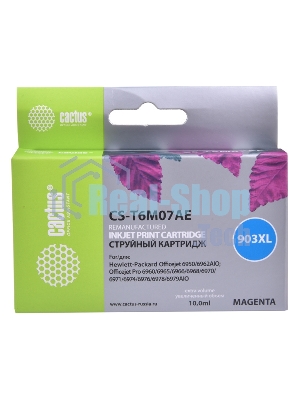 Картридж струйный Cactus CS-T6M07AE №903XL пурпурный (10 мл) для HP OJP 6950/6960/6970