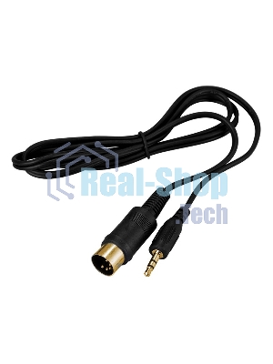 Шнур Rexant DIN 5 Pin - Stereo 3,5 мм, длина 1,5 метра (GOLD)